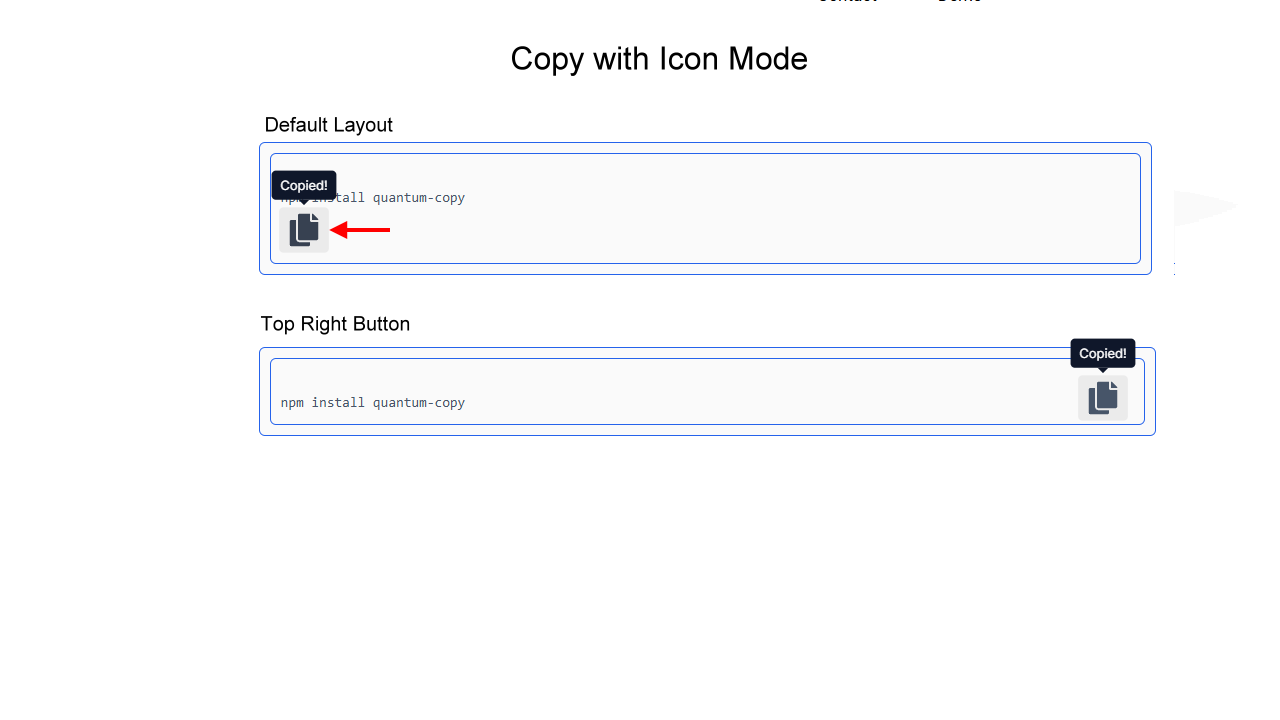Copy Using Icon Mode