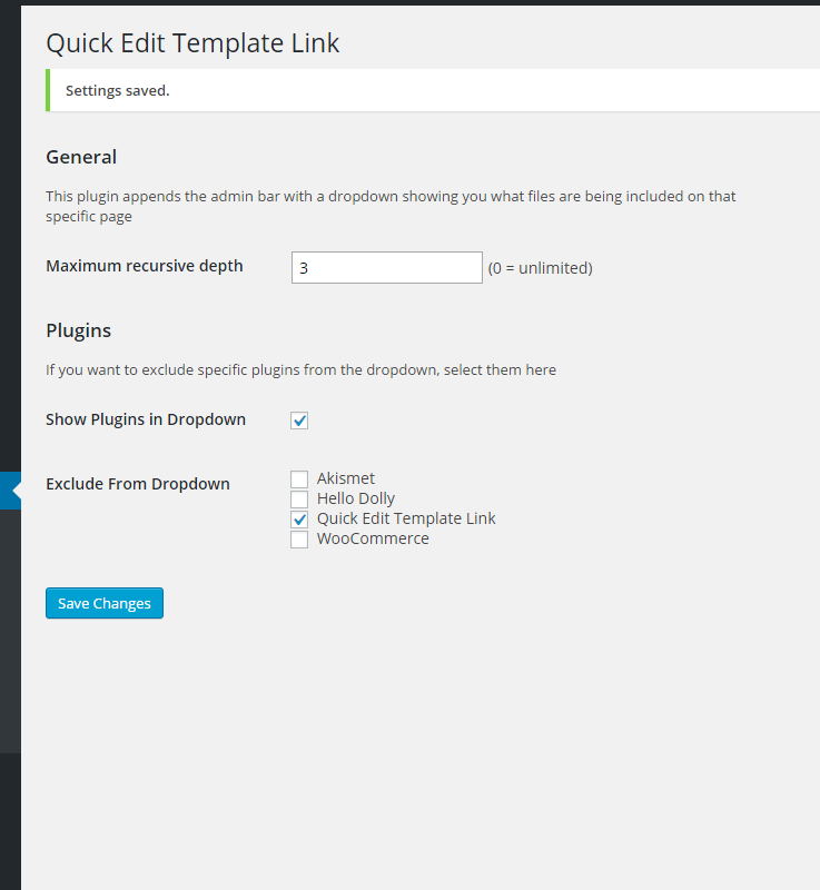 Exclude plugins from showing up in the admin bar, or include them!