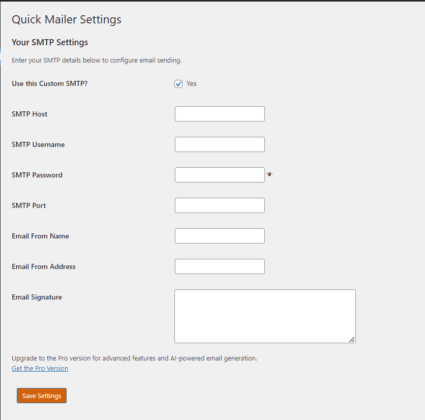 Setting Page View