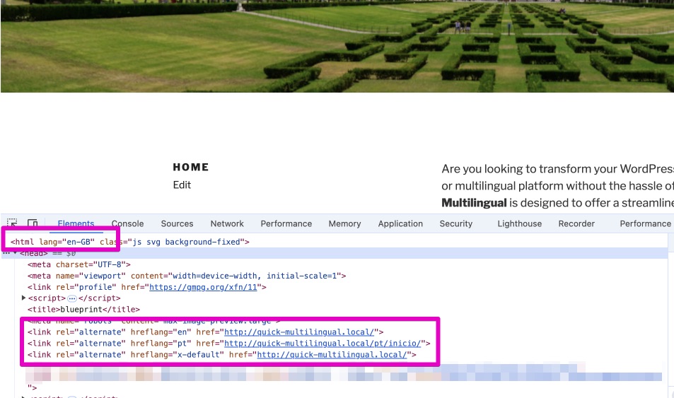 Frontend sourcecode primary language