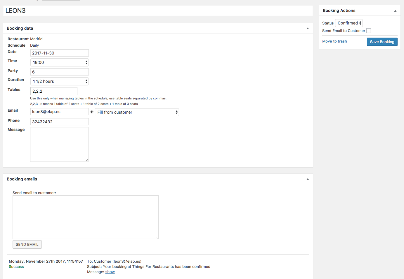 NEW PLUGIN - Tables management