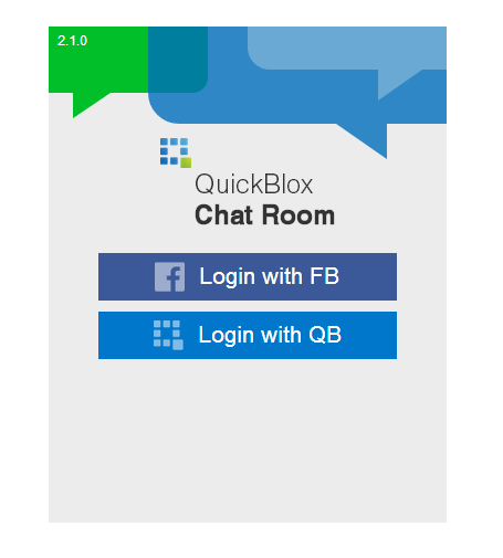 QB Chat Room login page