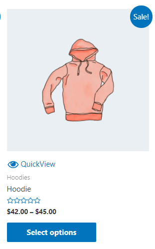 Button frontend view