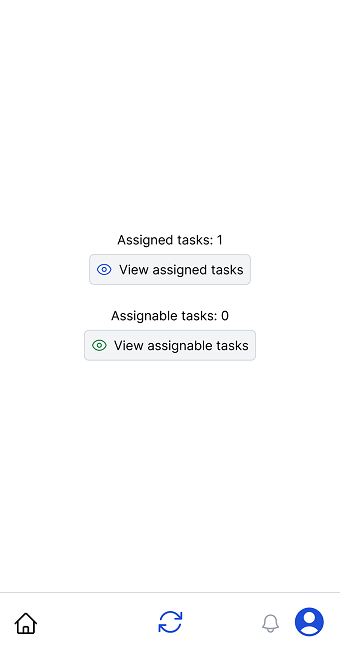 Tasks app home page