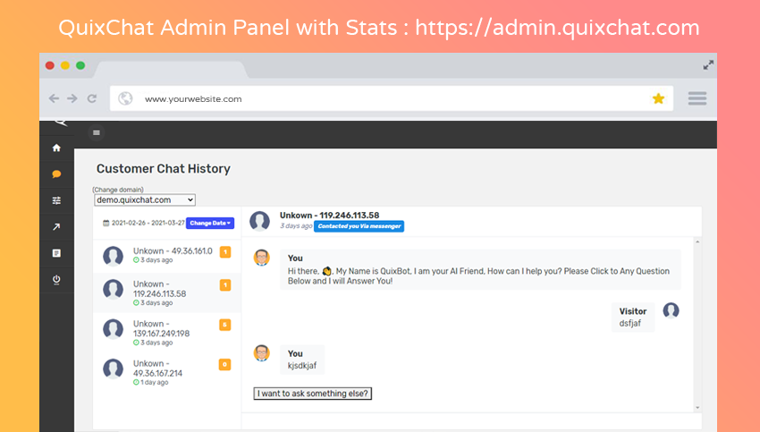 A Sample how quix button & widget will look into your website, want to check it before use, Check next screenshot.