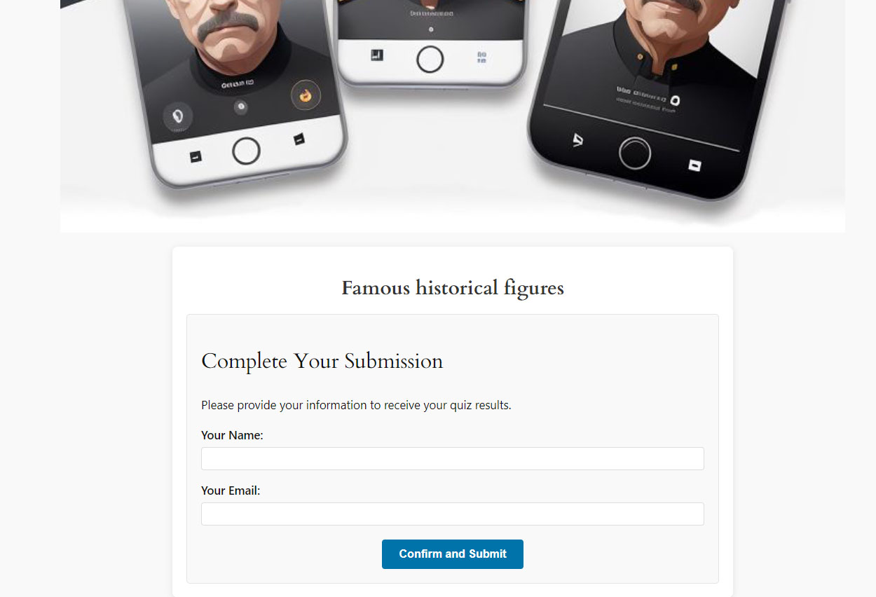 Frontend email collection example