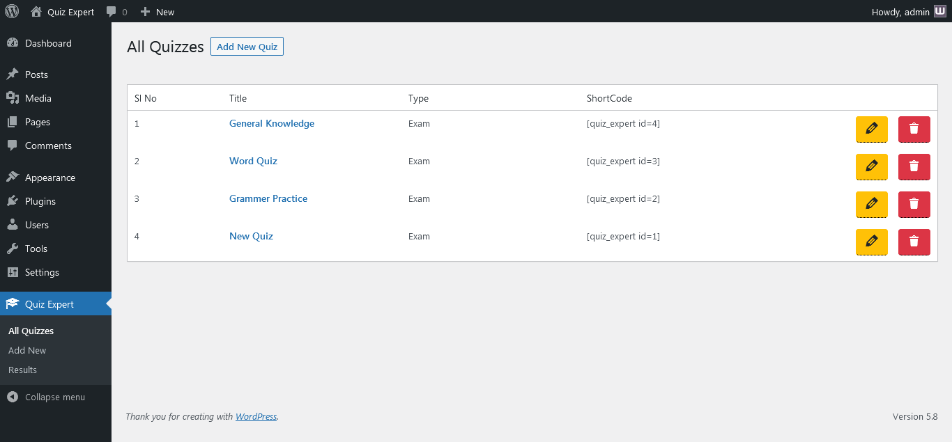 Results Page