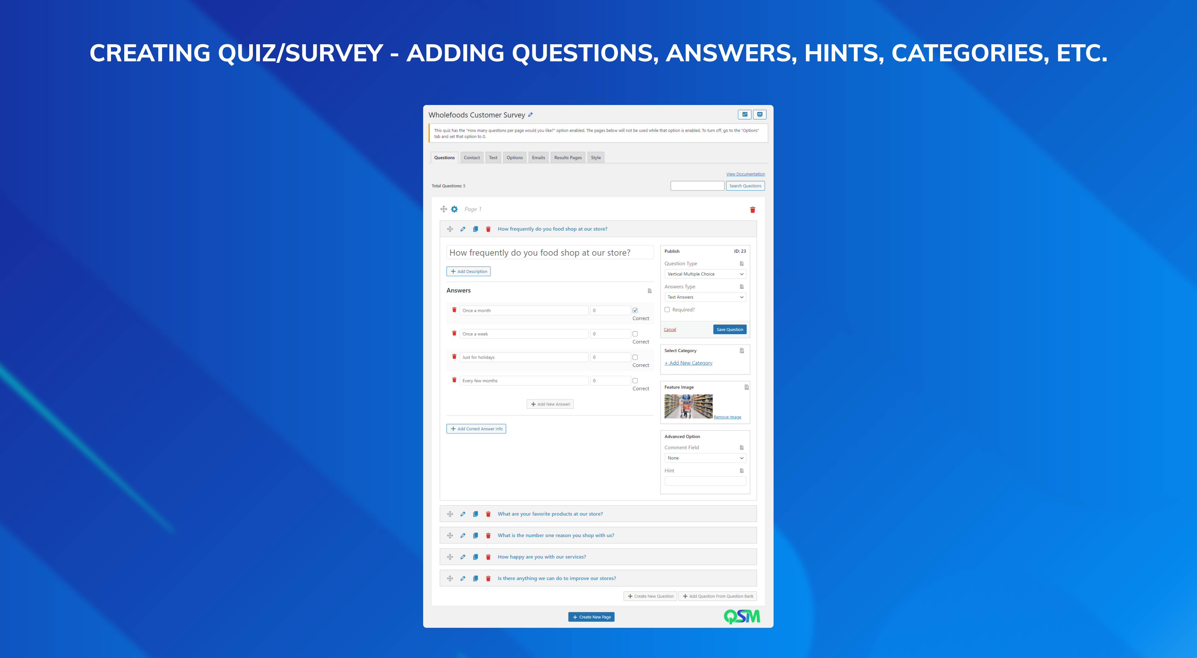 Reporting and analysis result