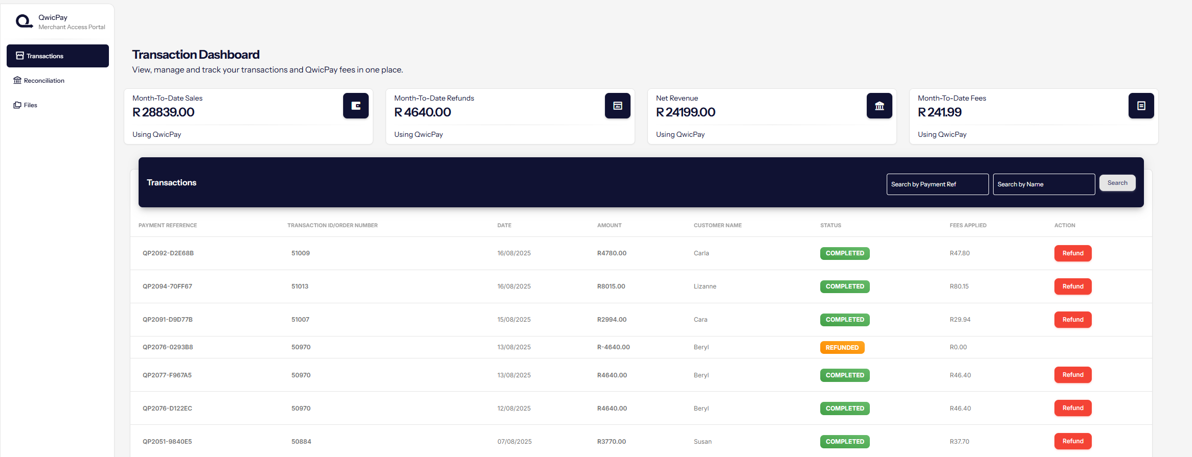 Merchant Access Portal