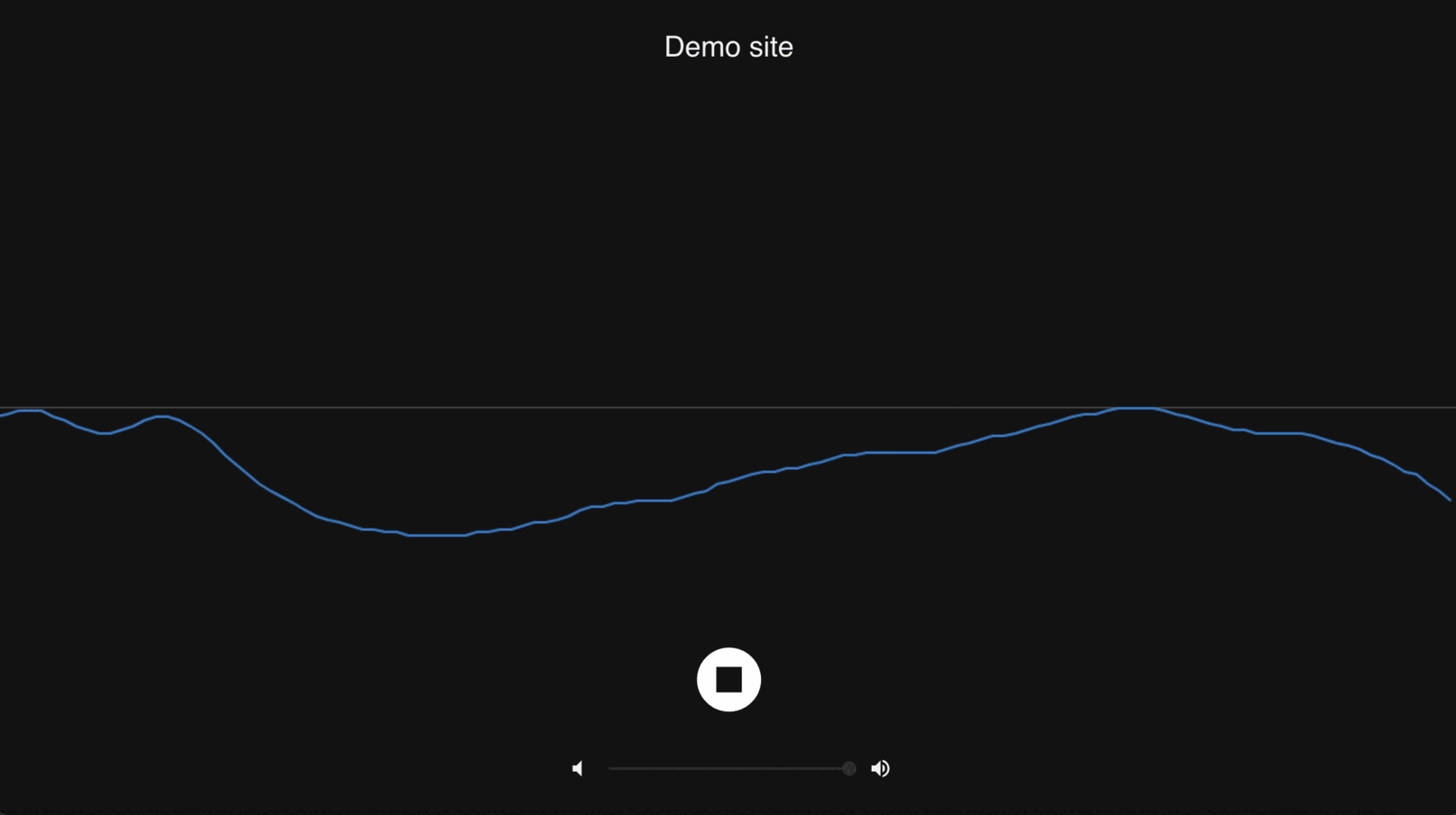Radio Player Page view on a desktop device.