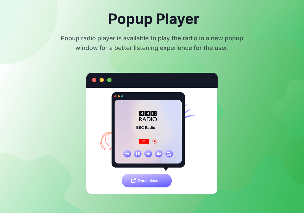 Popup Player
