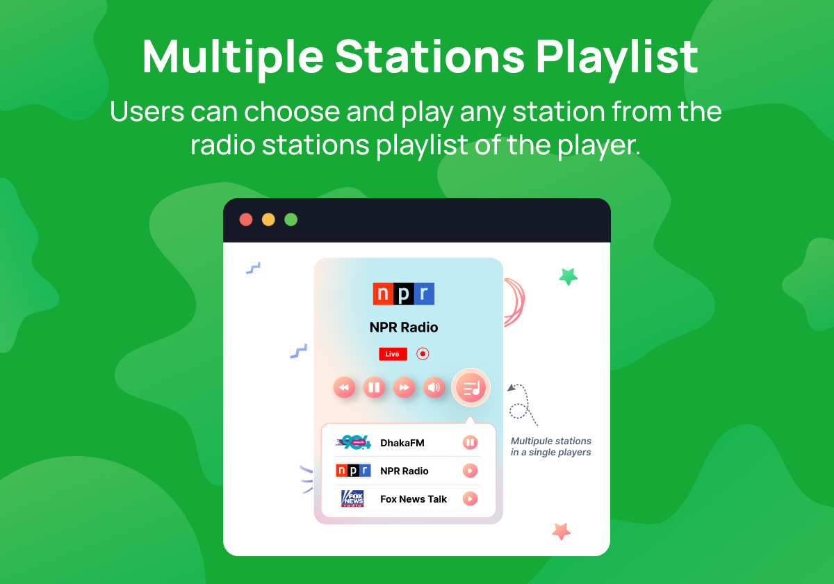 Multiple Stations Playlist