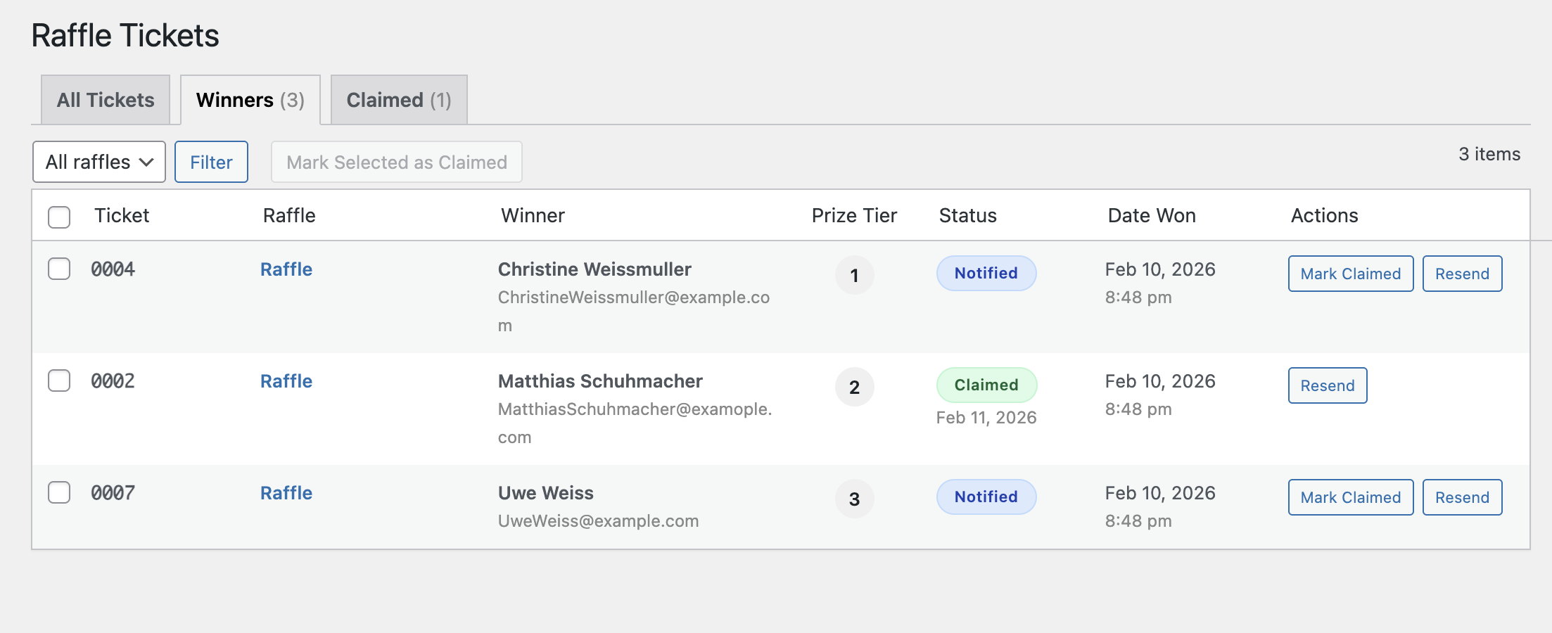 Admin order details.