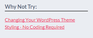 Random Post widget in WordPress site footer