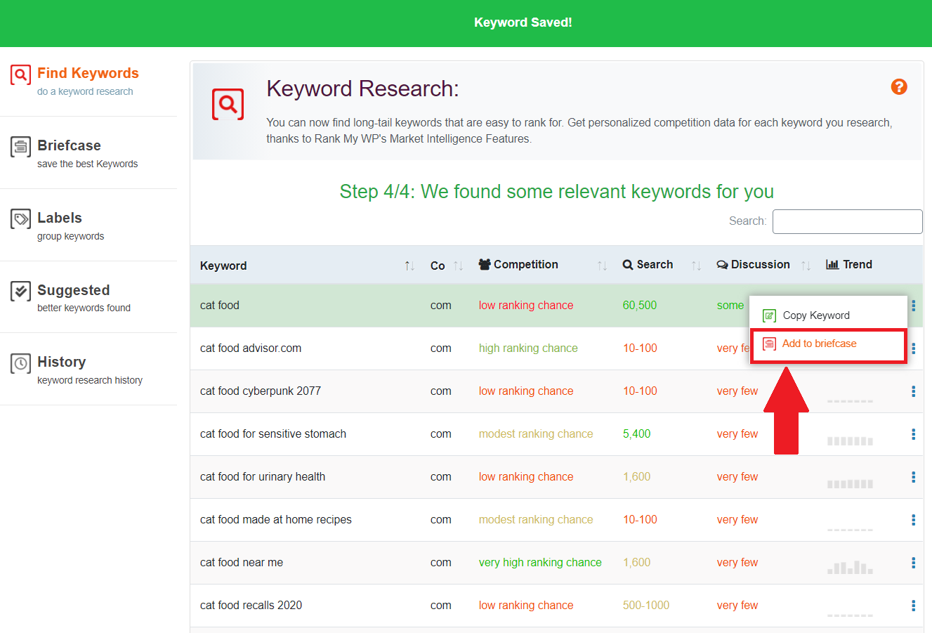 Rank My WP - Keyword Research