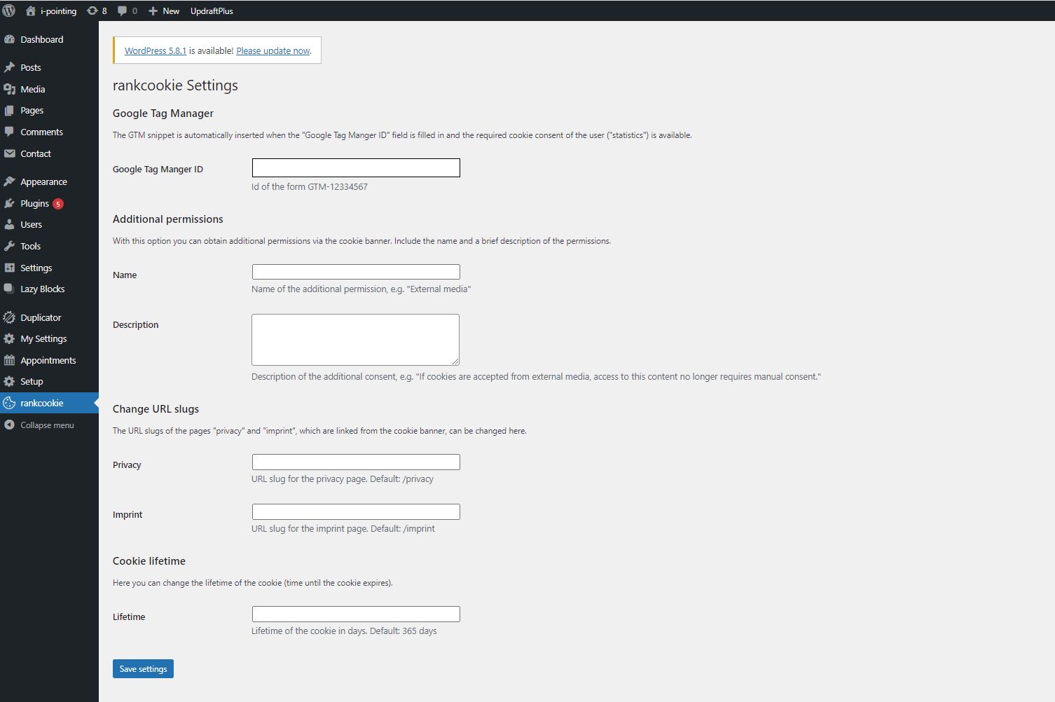 Frontend View