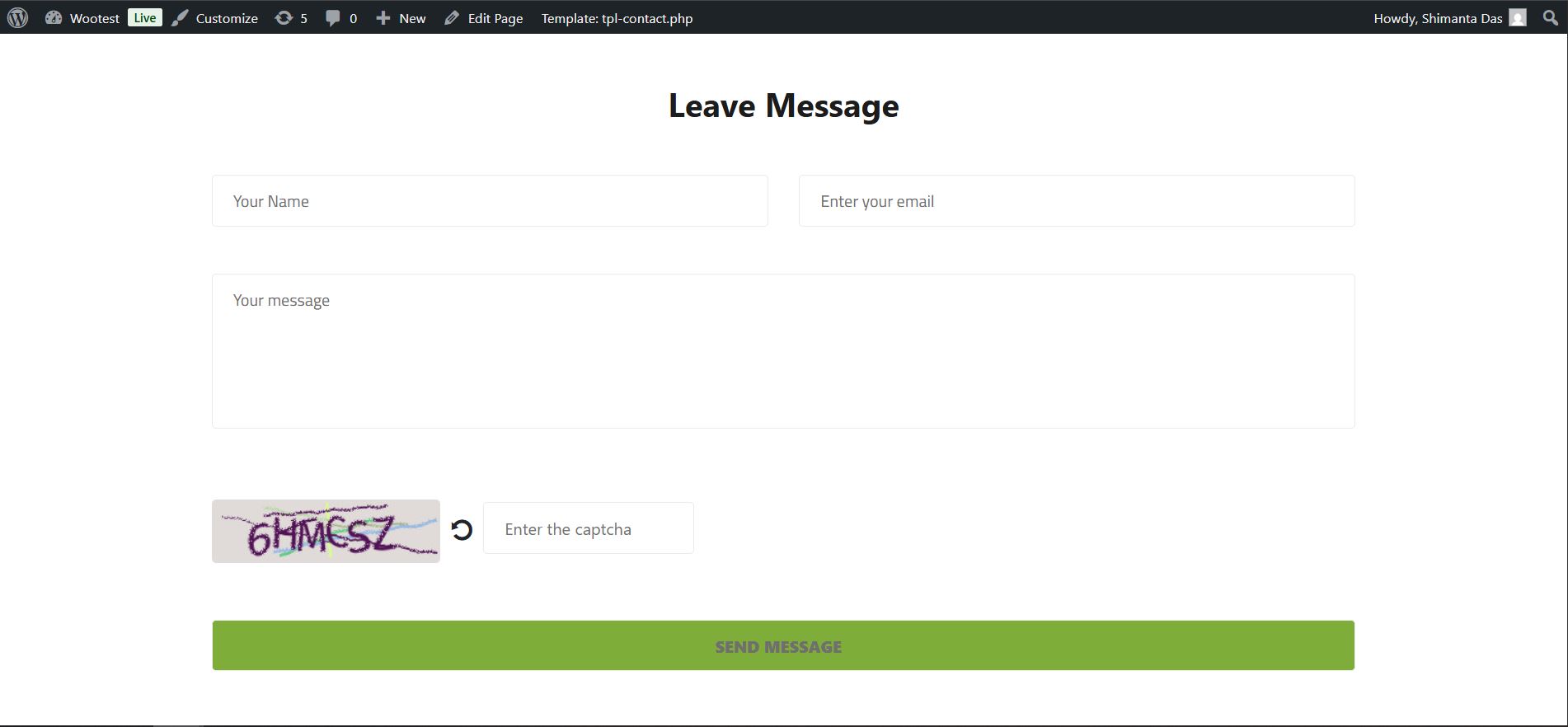 **Text Captcha** - Text captcha for cf7 frontend.