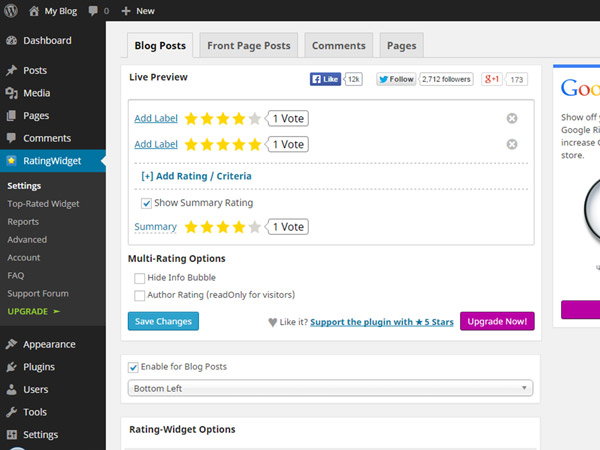 BuddyPress Activity and User Ratings