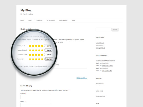 Per-Post/Page/Product Rating Customization to Show / Hide & Active / ReadOnly