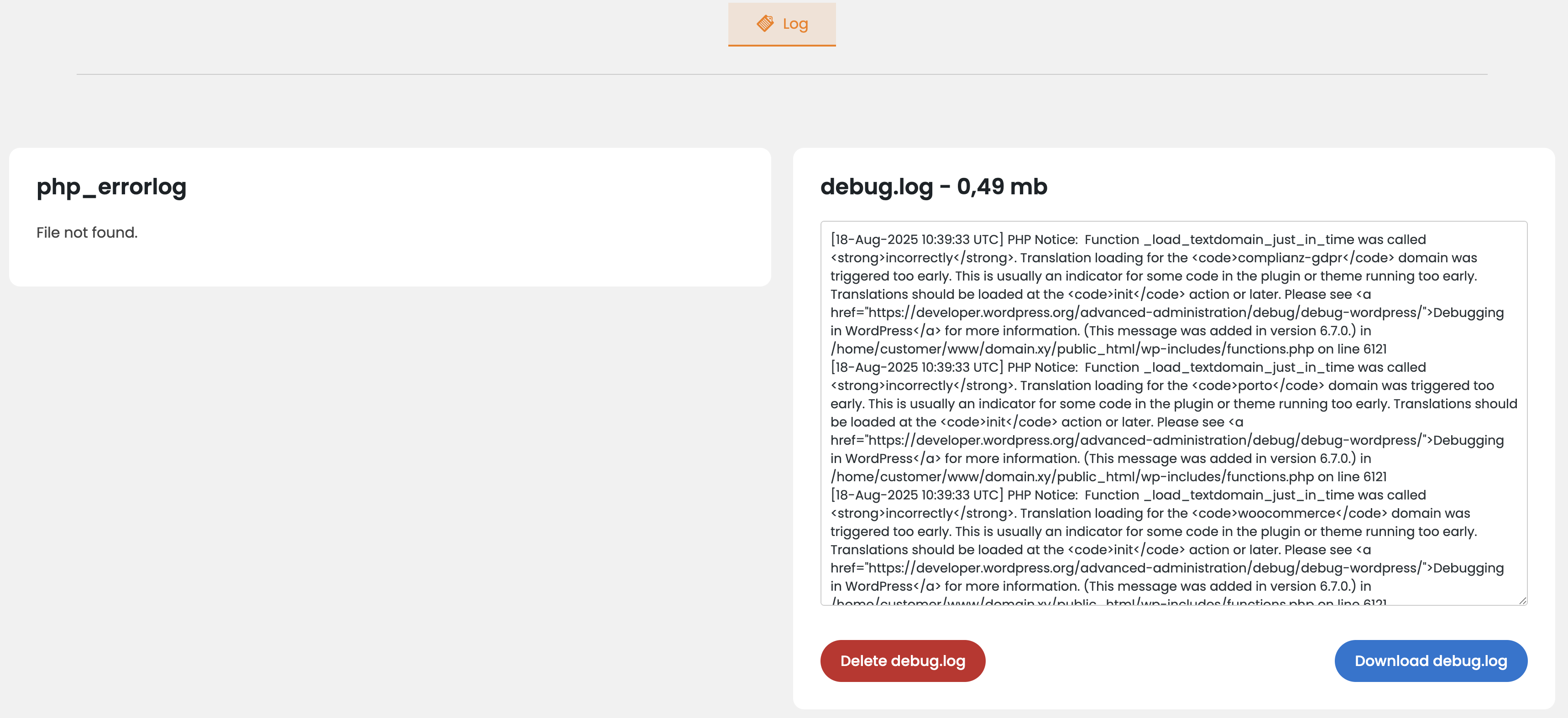 WooCommerce product categories management interface