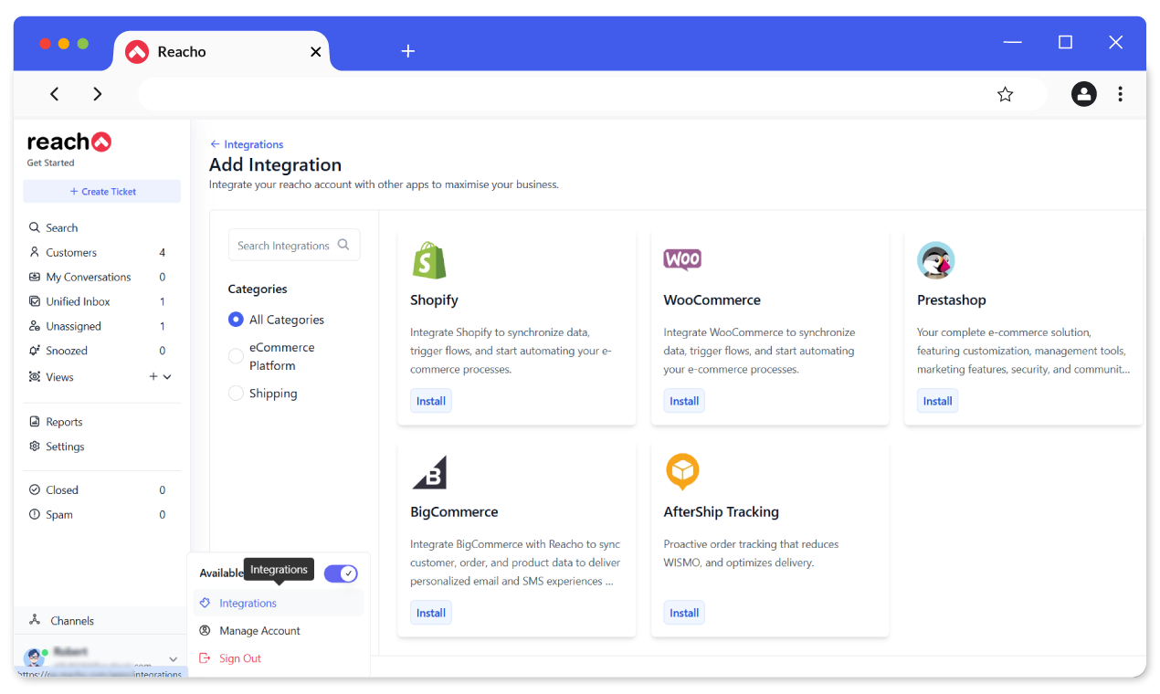 Add WooCommerce Integration