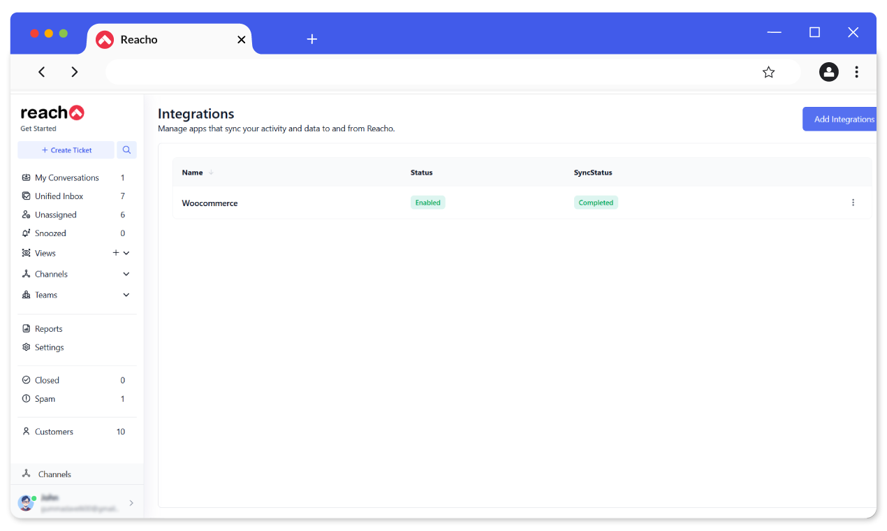 List of Integrations