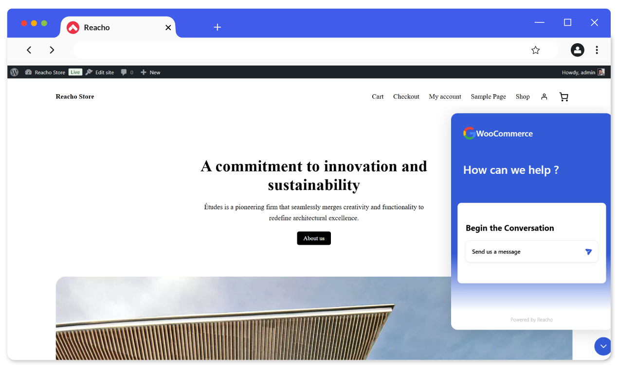 Chat in WooCommerce store
