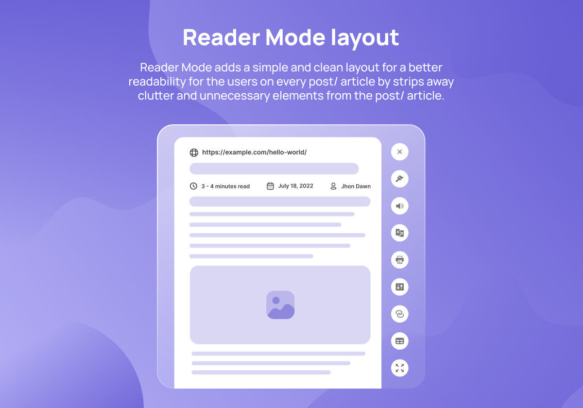 Reader Mode Layout