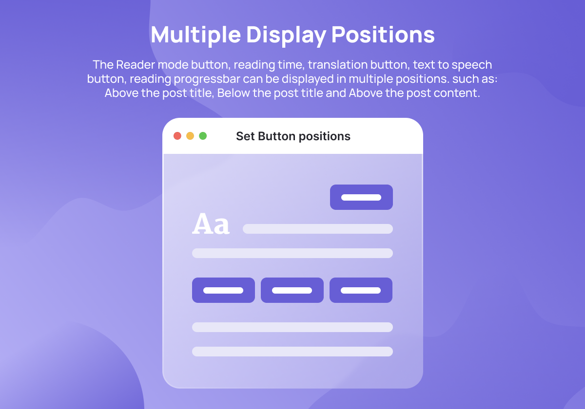 Multiple Display Positions