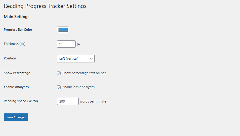 Backend Screenshot how it shows analytics for each post.