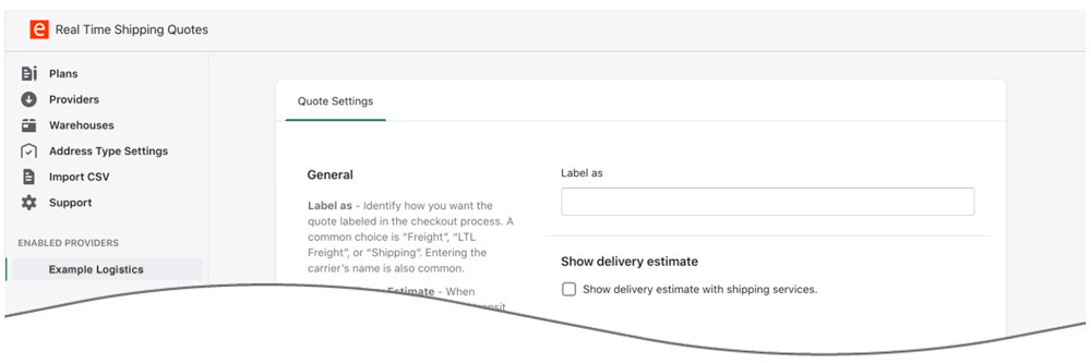 Quotes displayed in cart