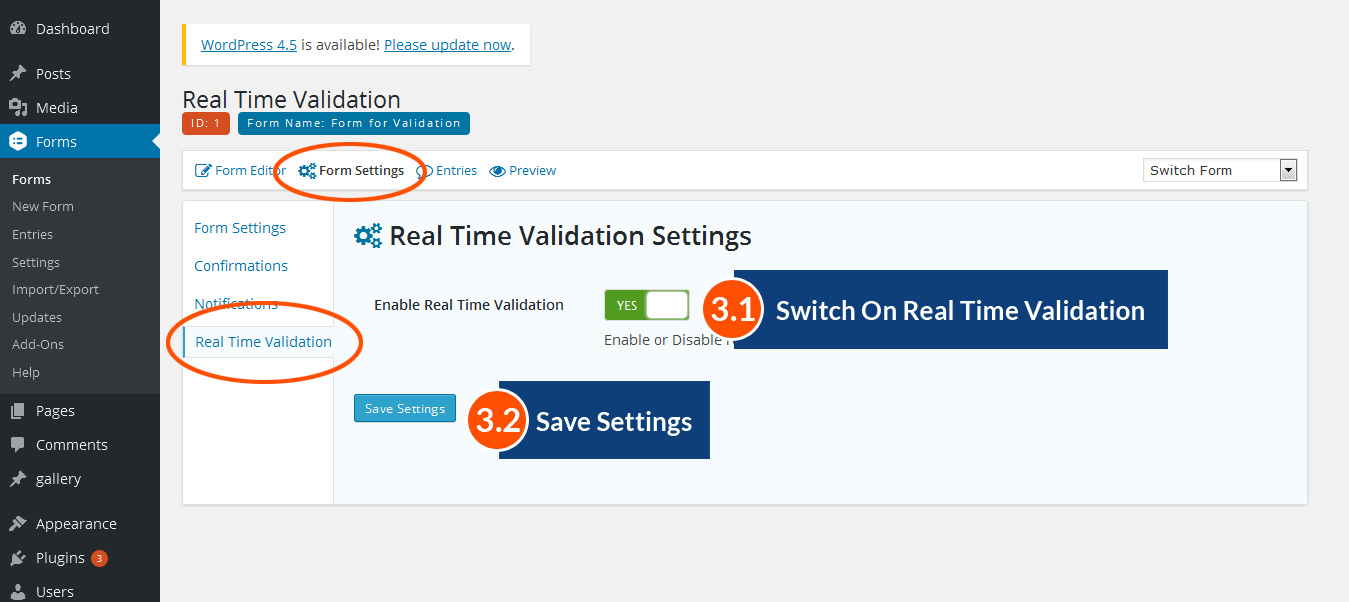 Modify Error message If you want to.