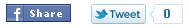 Sample content, activating the Facebook Share and Twitter buttons