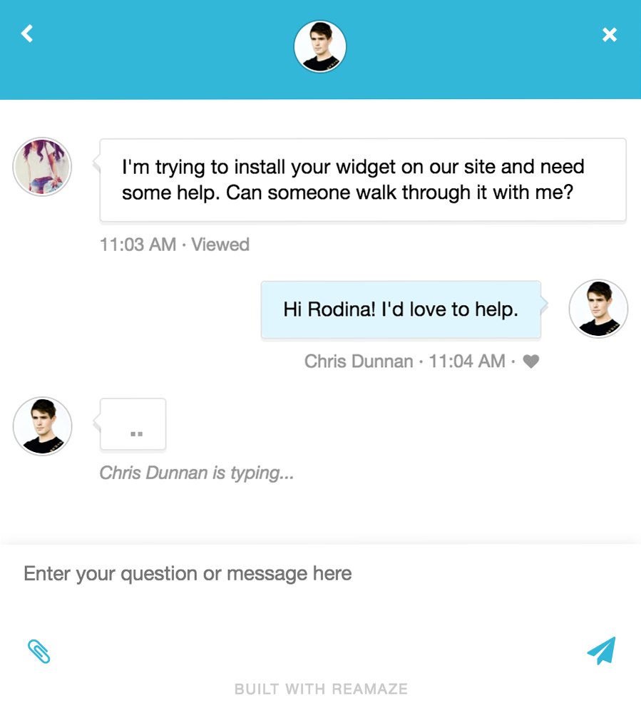 Live Chat Widget - Provide instant support and chat for your users