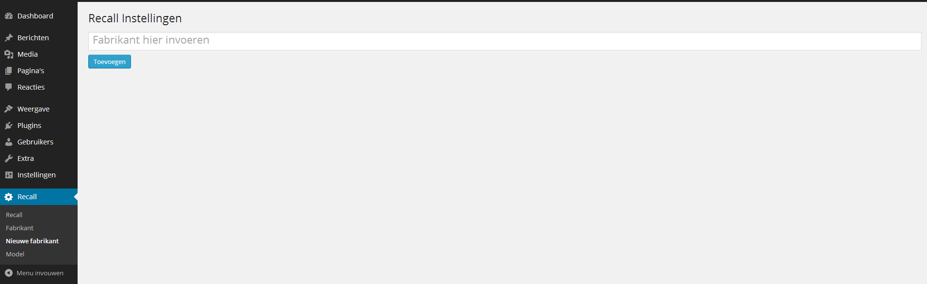 Add new Manufacturer