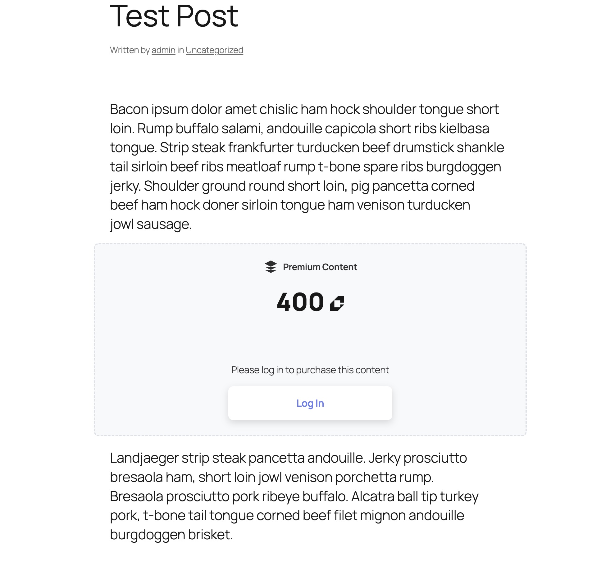 Block-level paywall example