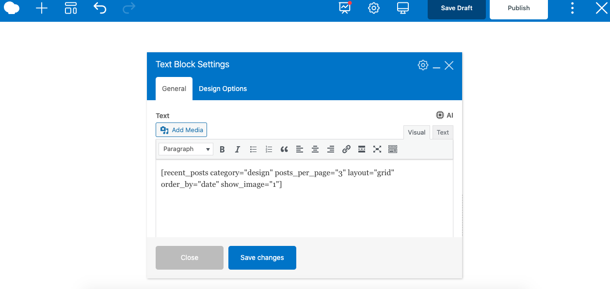 **Adding shortcode from wpbakery builder**\