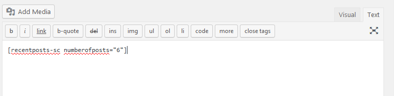 Basic shortcode to display posts