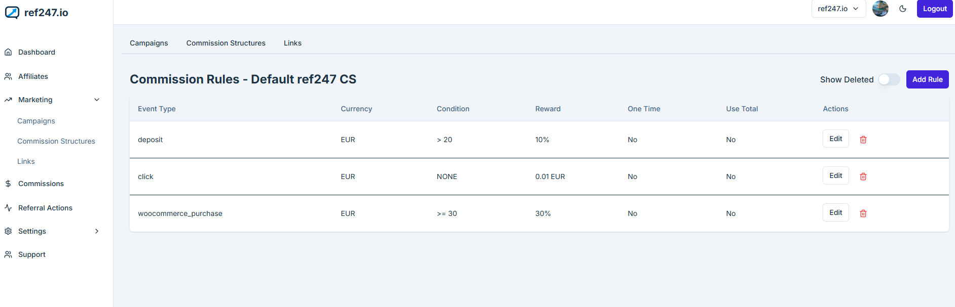 **Commission Customization** – Custom Commission Rule customization