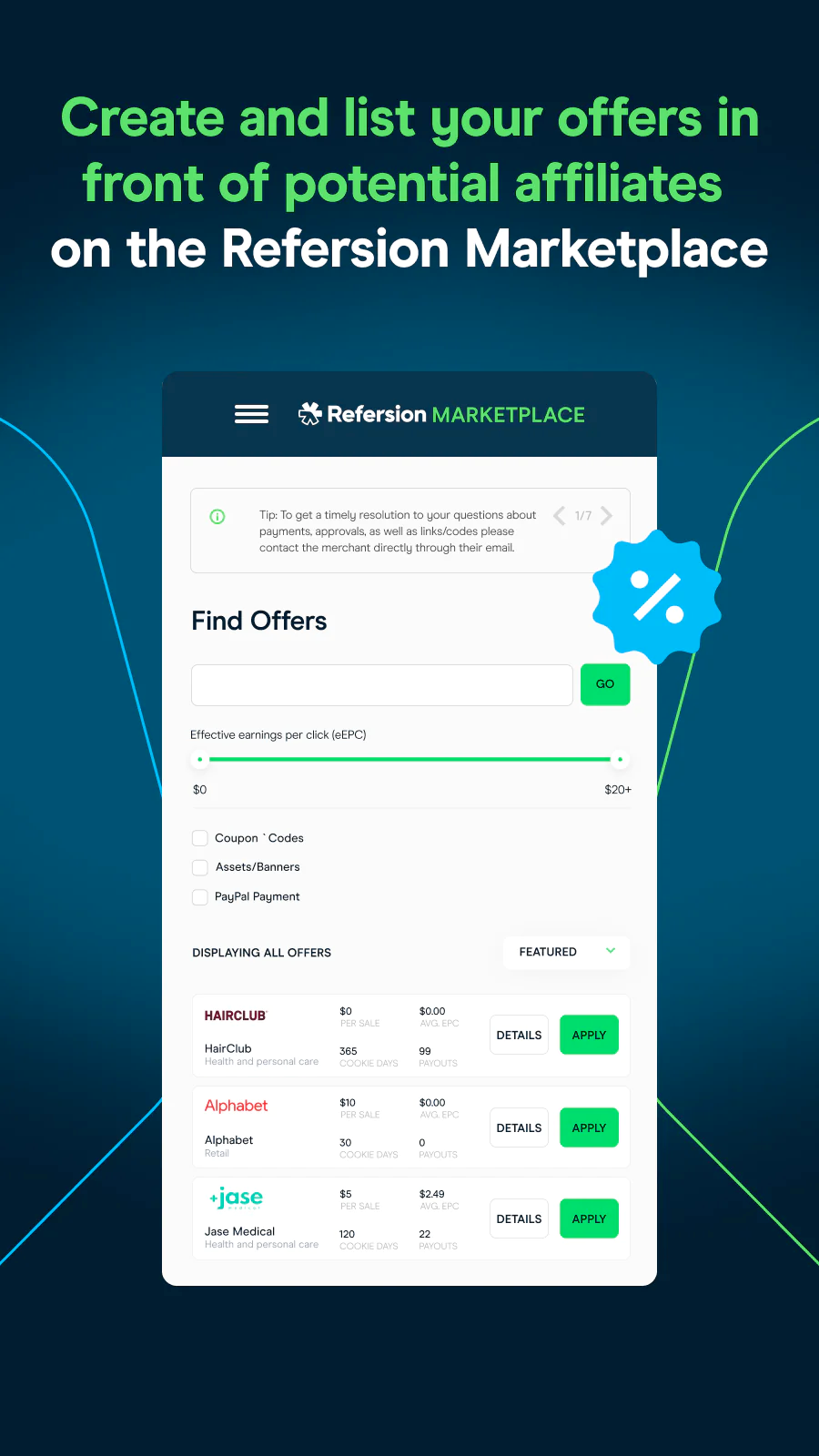 Connect your online shop with just a few clicks.