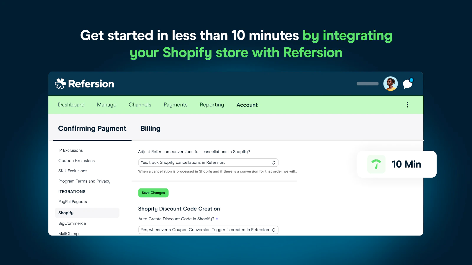 Connect your online shop with just a few clicks.