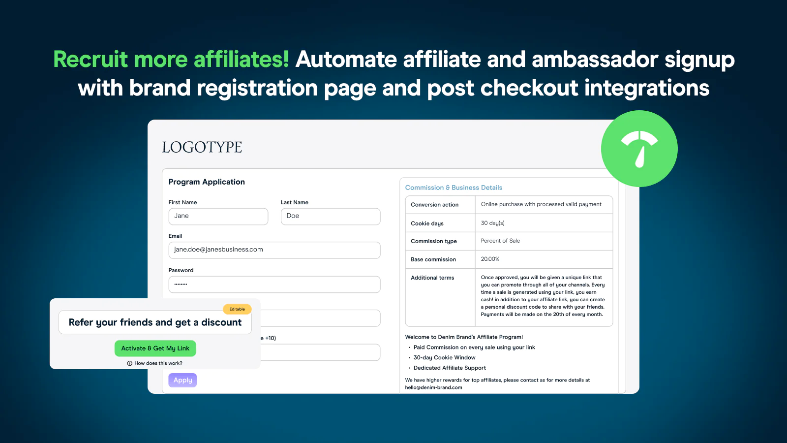 Simplify your affiliate payments.