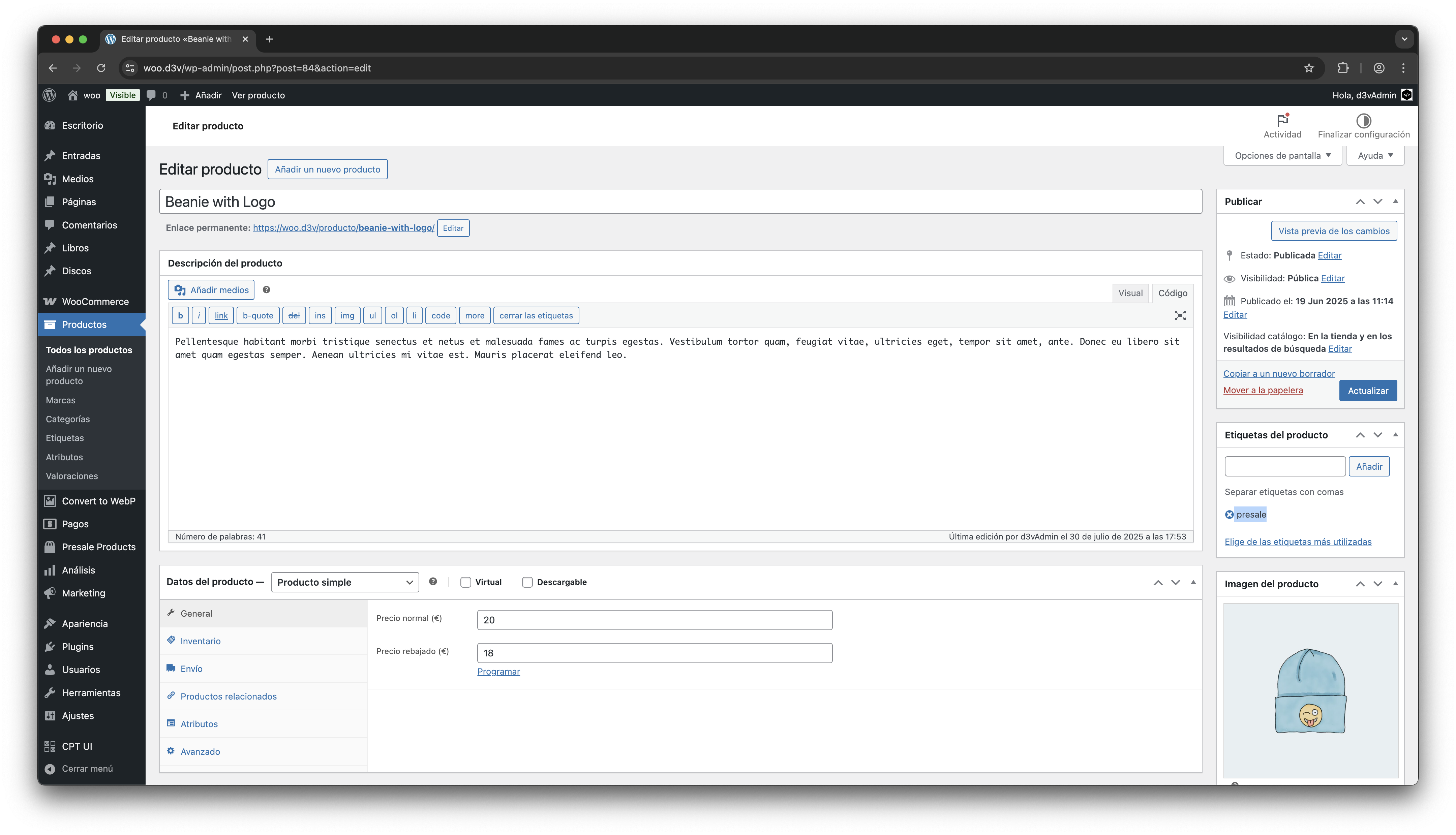Producto normalmente disponible para usuarios registrados.
