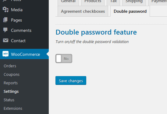 Double password feature is set and is active