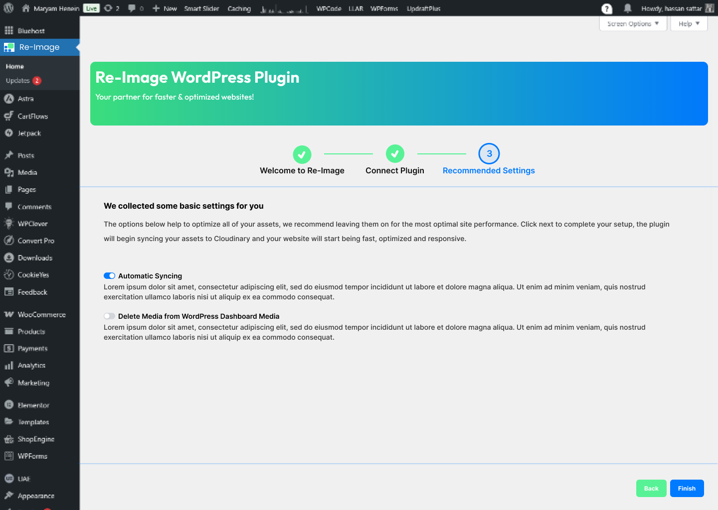 Selecting the "Auto Async" option in the configuration.