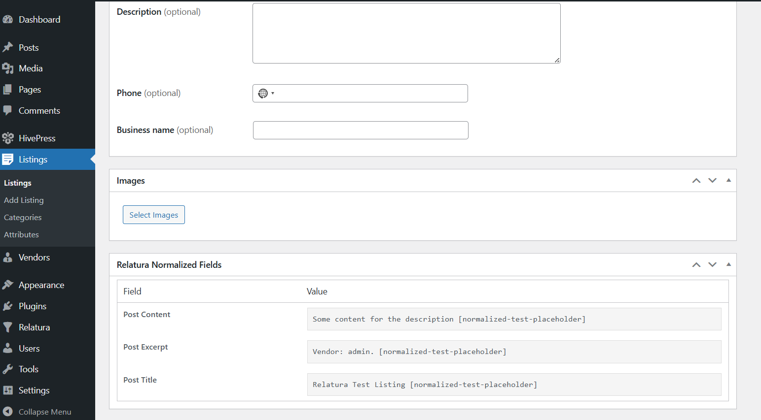 Normalized fields are stored directly on each listing for AI-ready structured data.