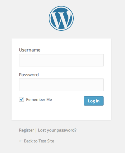 A screenshot of the login form with "Remember Me" checked by default
