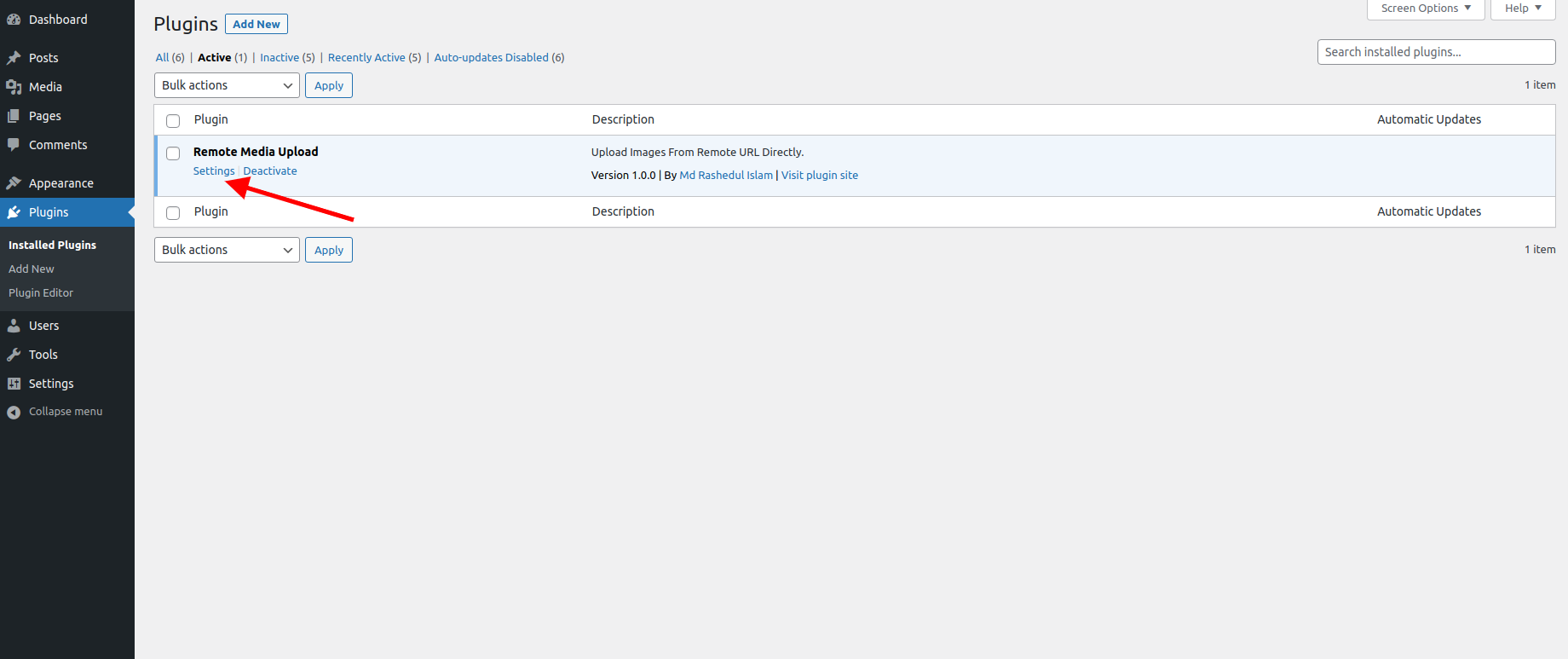 Install and activate plugin, then go to settings.