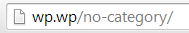 No Category URL