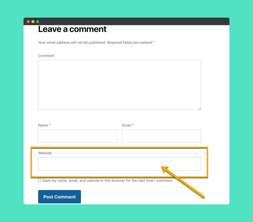 Before Removing Website Link Field from comment box - Remove Website Link Field From Comment Section